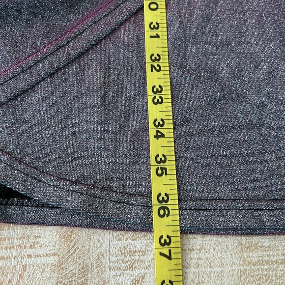 Cider Women's Sparkle Bodycon Drape Wrap Mini Dress Holographic Ruched Size 2XL - Picture 6 of 7